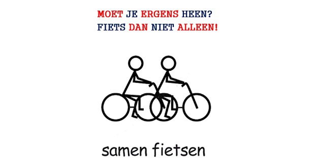 Fiets SAMEN naar de club MET je licht aan! Nieuws afbeelding